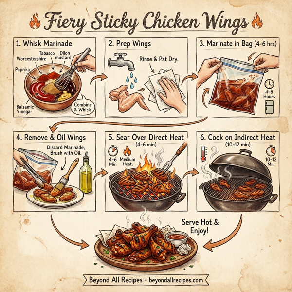 Fiery Sticky Chicken Wings instructions