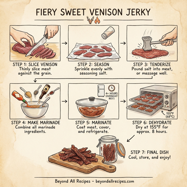 Fiery Sweet Venison Jerky instructions