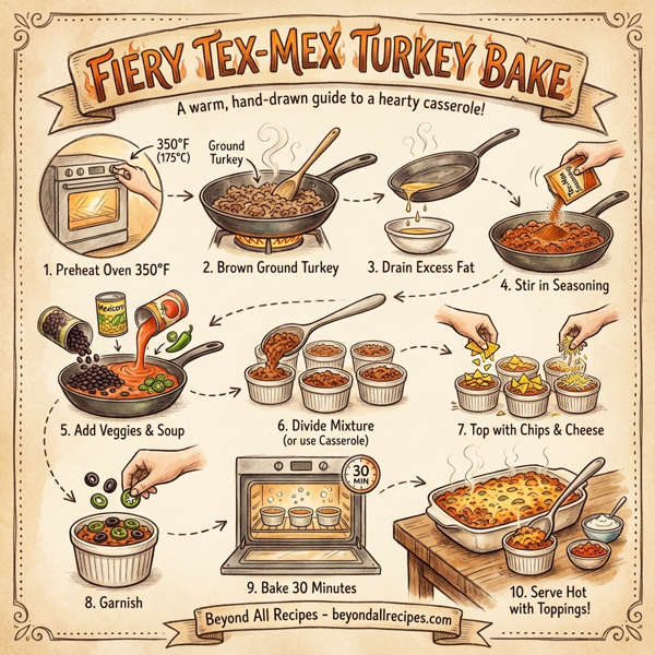 Fiery Tex-Mex Turkey Bake instructions