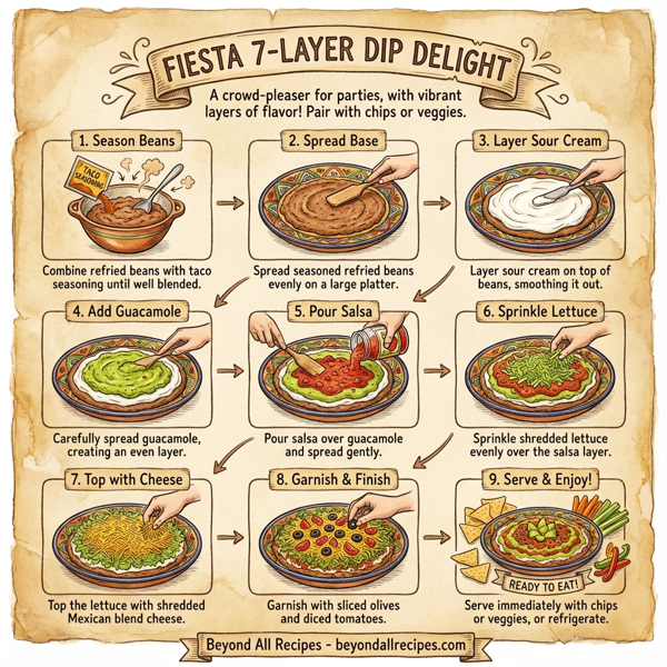 Fiesta 7-Layer Dip Delight instructions