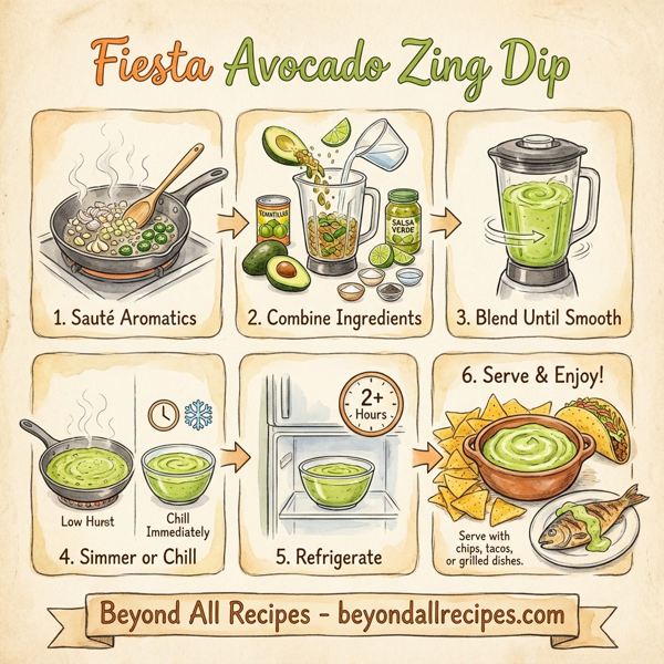 Fiesta Avocado Zing Dip instructions