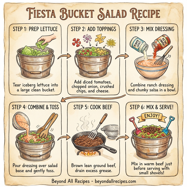 Fiesta Bucket Salad instructions