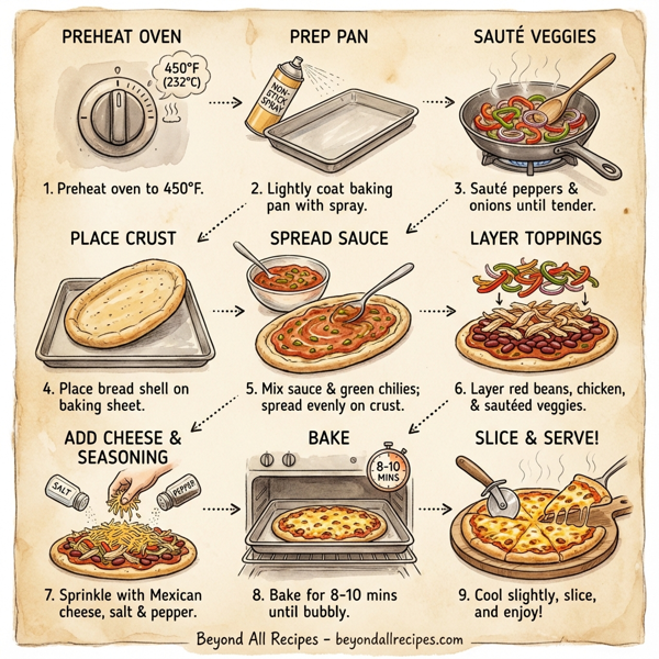 Fiesta Chicken Pizza instructions