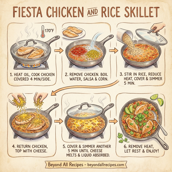 Fiesta Chicken and Rice Skillet instructions