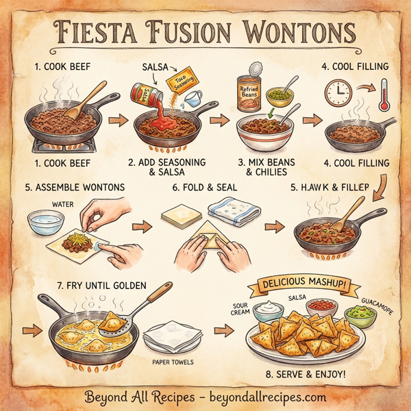 Fiesta Fusion Wontons instructions