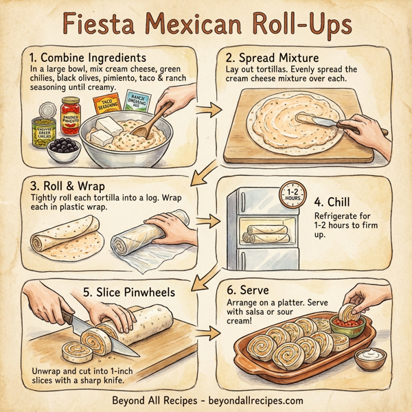 Fiesta Mexican Roll-Ups instructions