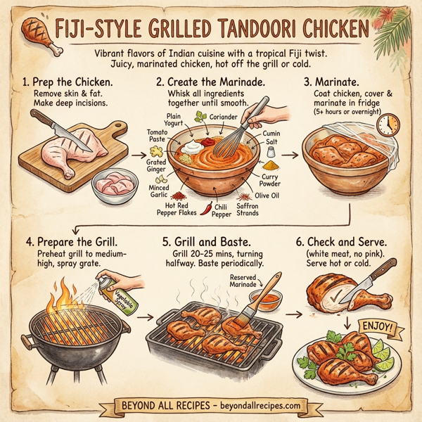 Fiji-Style Grilled Tandoori Chicken instructions