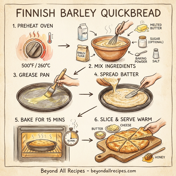 Finnish Barley Quickbread instructions