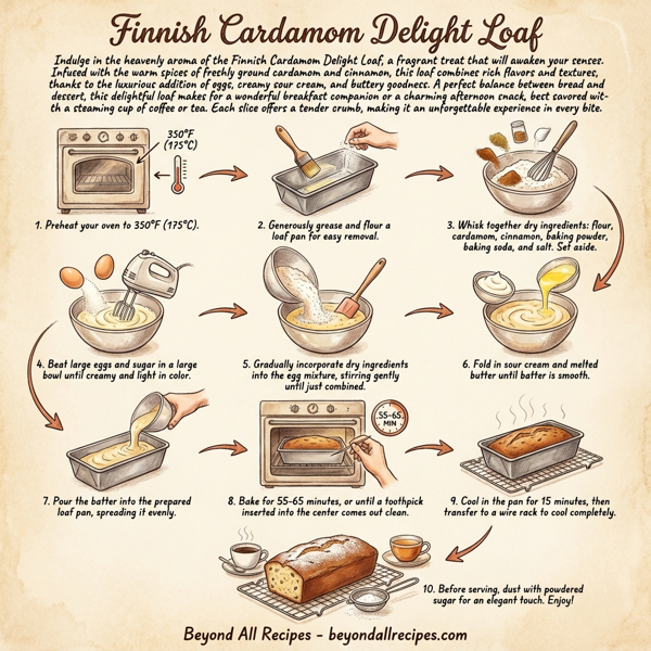 Finnish Cardamom Delight Loaf instructions