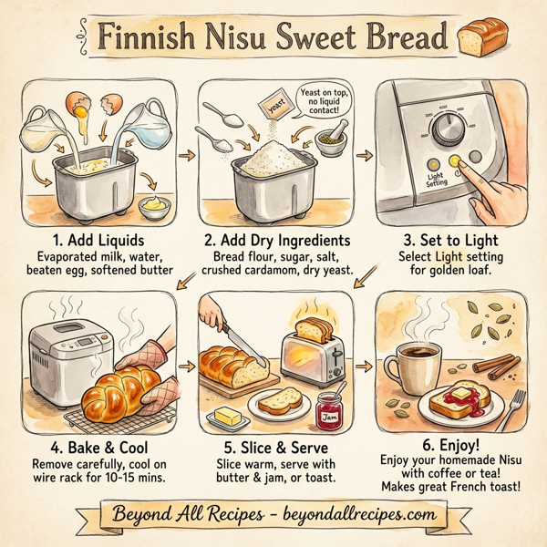 Finnish Nisu Sweet Bread instructions