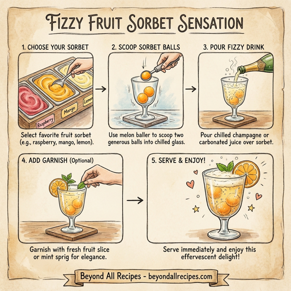 Fizzy Fruit Sorbet Sensation instructions