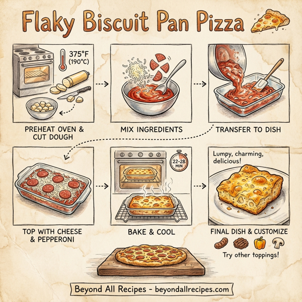 Flaky Biscuit Pan Pizza instructions