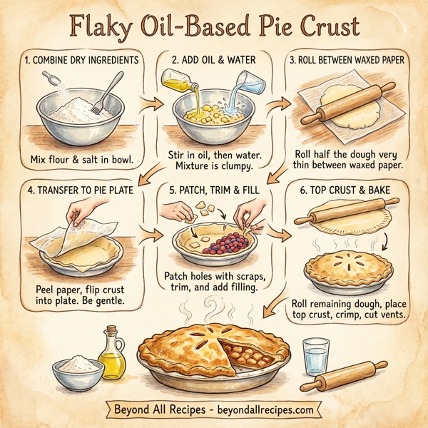 Flaky Oil-Based Pie Crust instructions