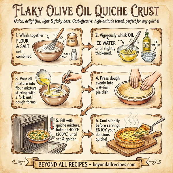 Flaky Olive Oil Quiche Crust instructions