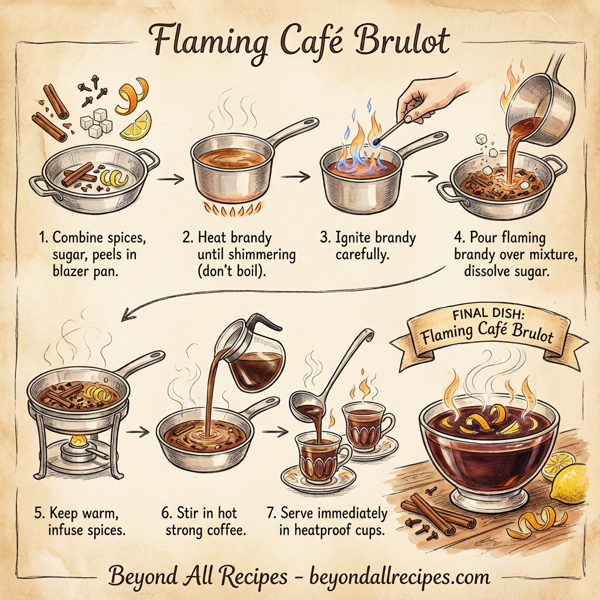 Flaming Café Brulot instructions