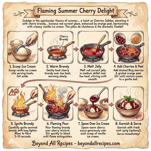 Flaming Summer Cherry Delight instructions