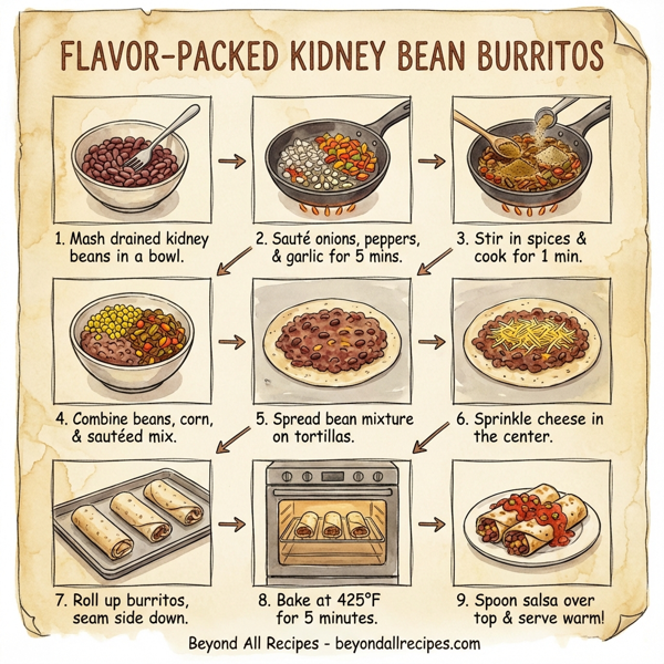 Flavor-Packed Kidney Bean Burritos instructions