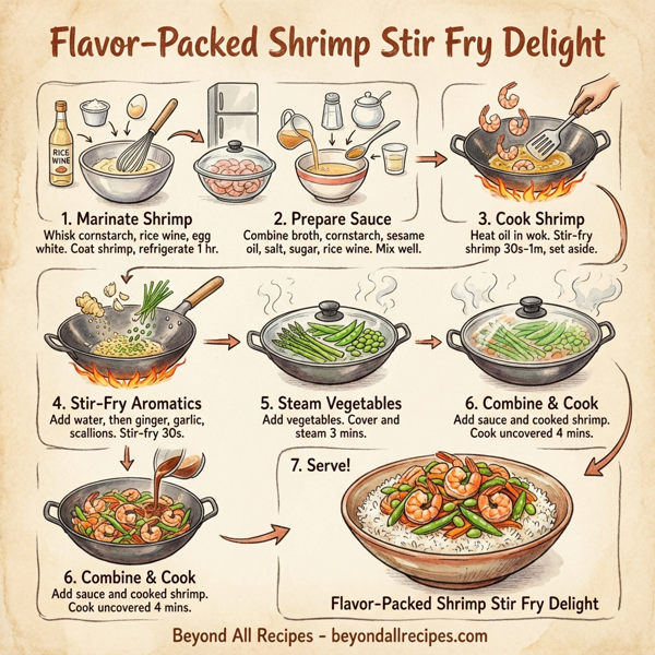Flavor-Packed Shrimp Stir Fry Delight instructions