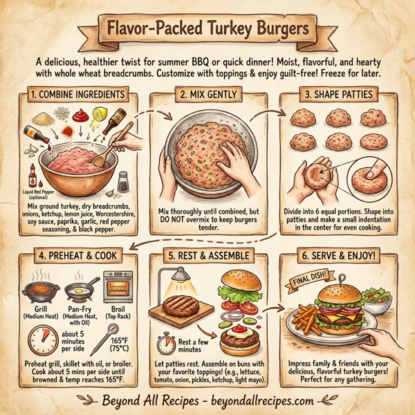 Flavor-Packed Turkey Burgers instructions