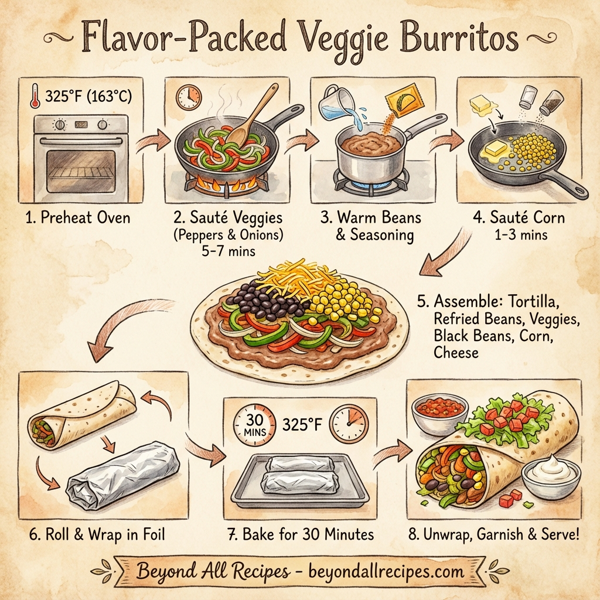 Flavor-Packed Veggie Burritos instructions