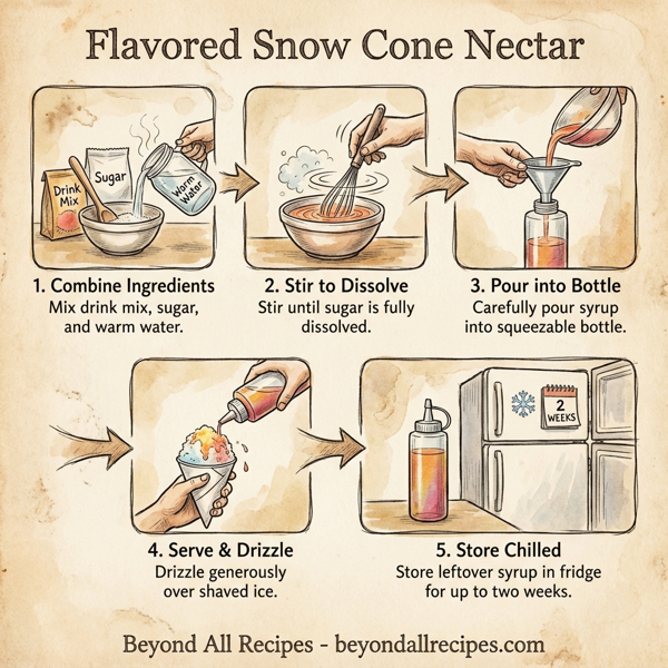 Flavored Snow Cone Nectar instructions