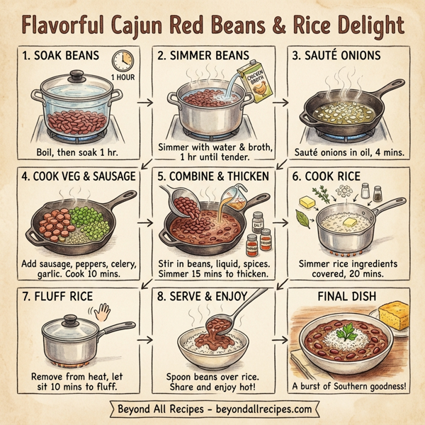 Flavorful Cajun Red Beans & Rice Delight instructions