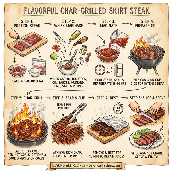Flavorful Char-Grilled Skirt Steak instructions