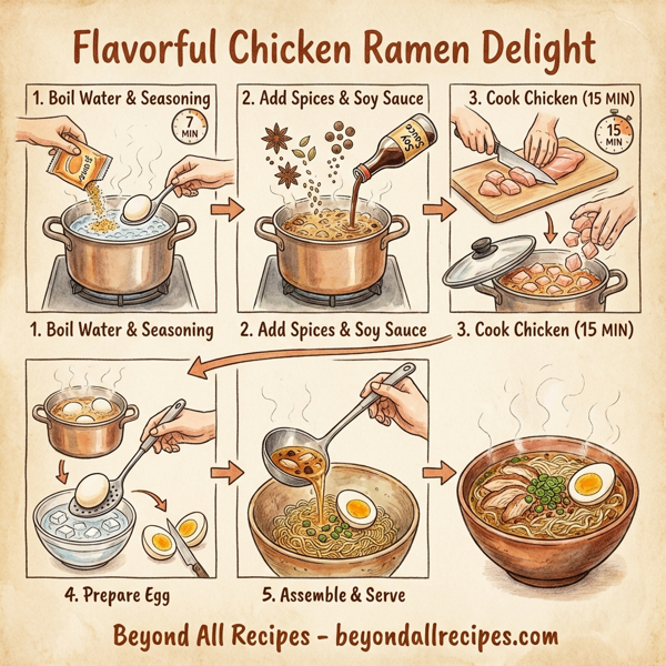 Flavorful Chicken Ramen Delight instructions