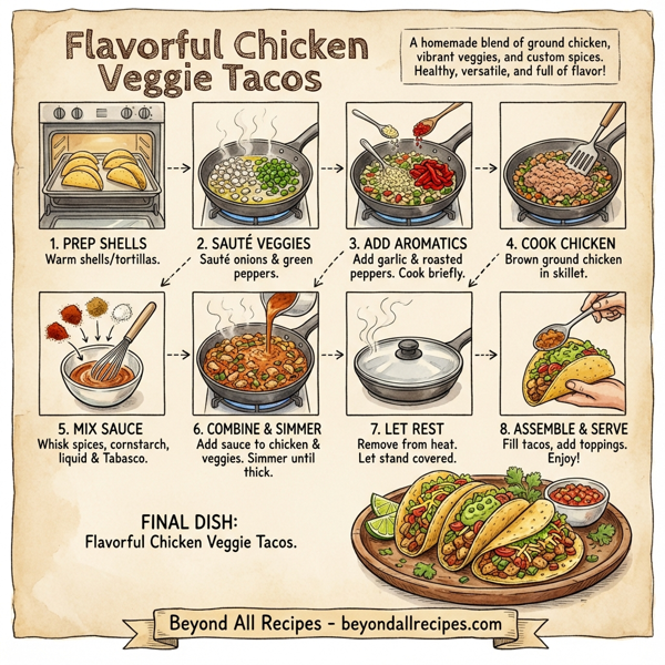Flavorful Chicken Veggie Tacos instructions