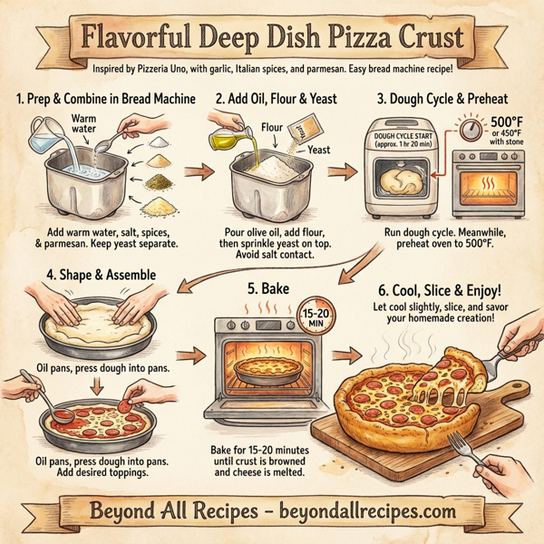 Flavorful Deep Dish Pizza Crust instructions