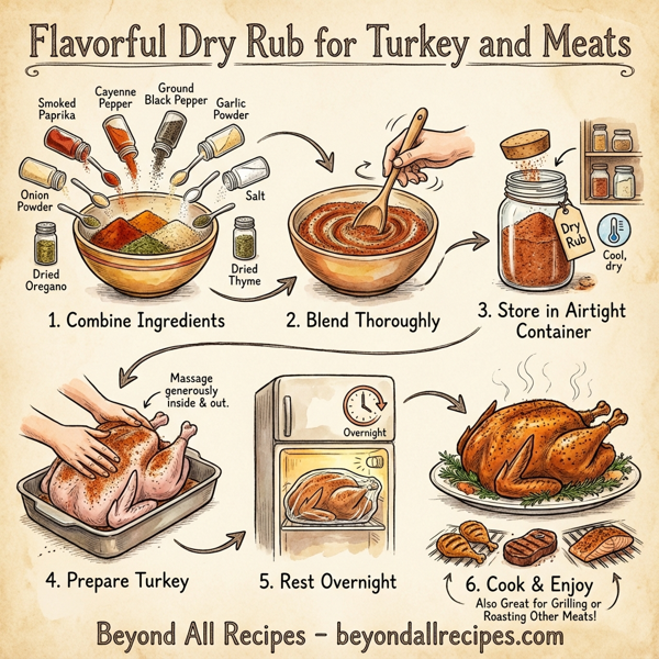 Flavorful Dry Rub for Turkey and Meats instructions
