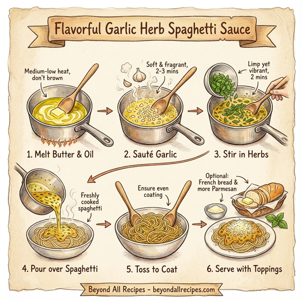 Flavorful Garlic Herb Spaghetti Sauce instructions