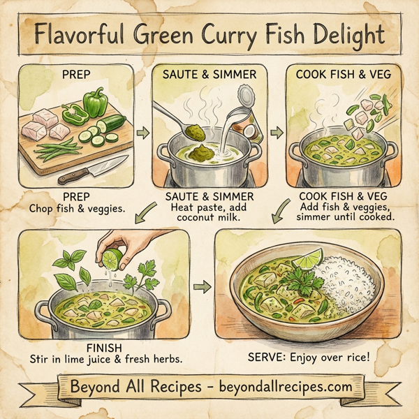 Flavorful Green Curry Fish Delight instructions