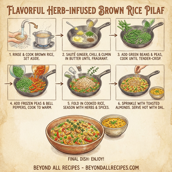 Flavorful Herb-Infused Brown Rice Pilaf instructions