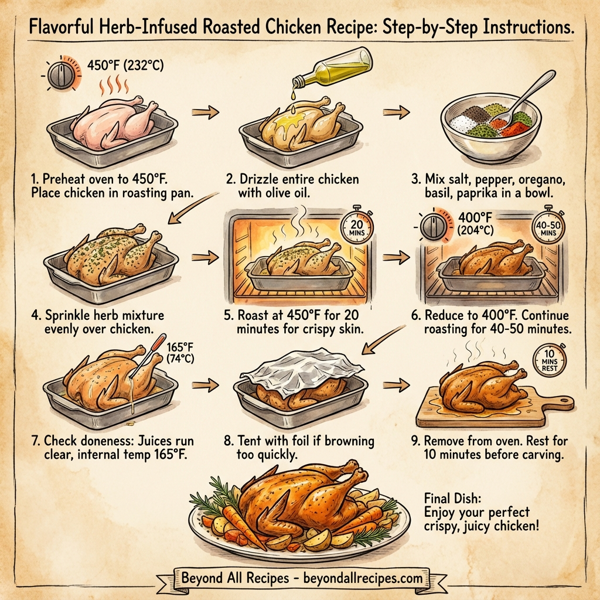 Flavorful Herb-Infused Roasted Chicken instructions