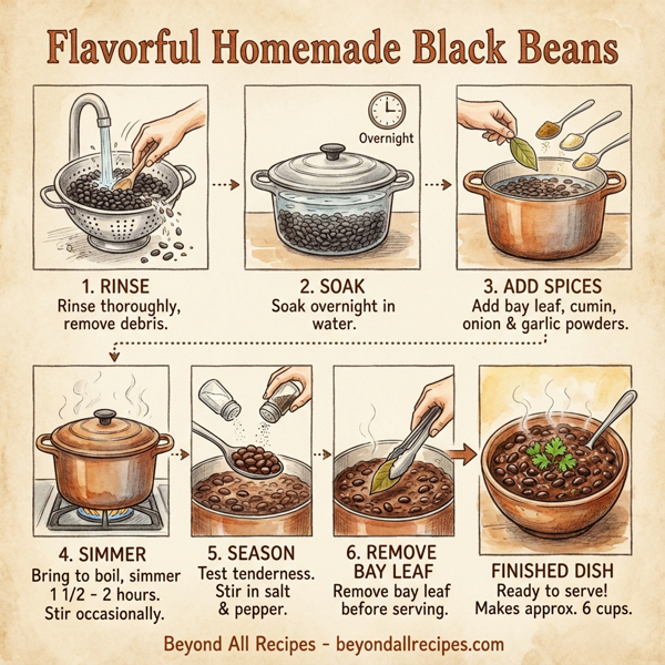 Flavorful Homemade Black Beans instructions