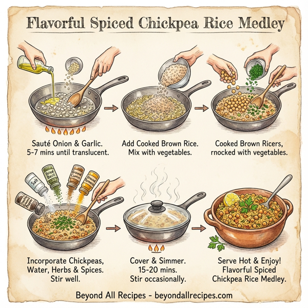 Flavorful Spiced Chickpea Rice Medley instructions