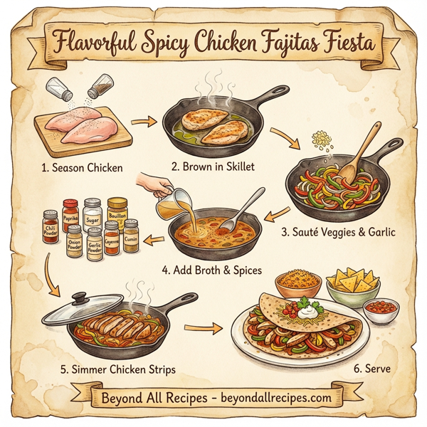 Flavorful Spicy Chicken Fajitas Fiesta instructions