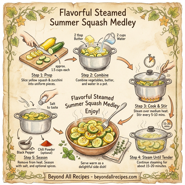 Flavorful Steamed Summer Squash Medley instructions