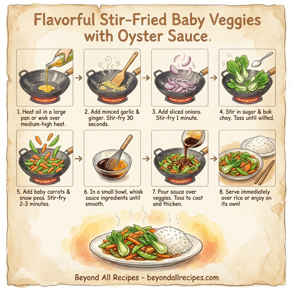 Flavorful Stir-Fried Baby Veggies with Oyster Sauce instructions