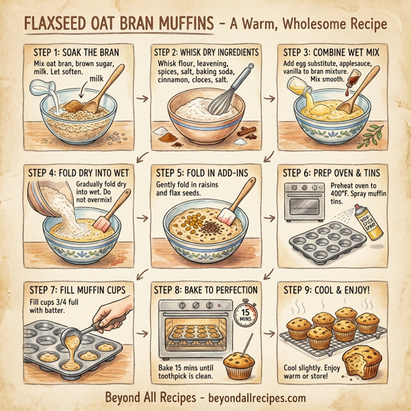 Flaxseed Oat Bran Muffins instructions