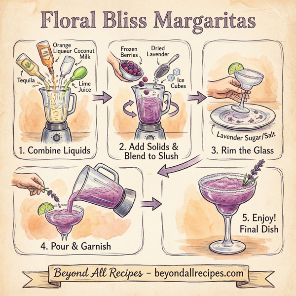 Floral Bliss Margaritas instructions