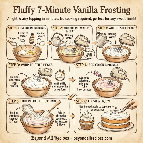 Fluffy 7-Minute Vanilla Frosting instructions
