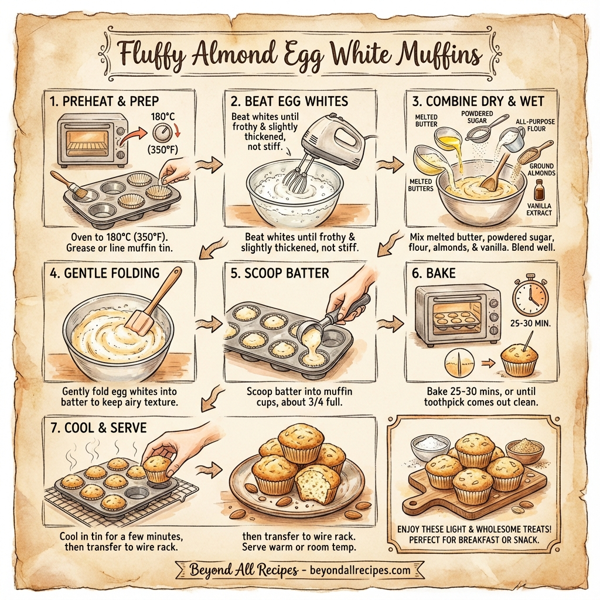 Fluffy Almond Egg White Muffins instructions