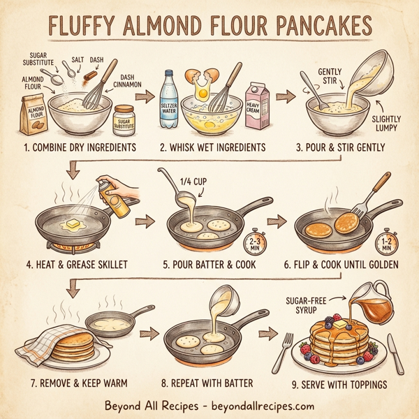 Fluffy Almond Flour Pancakes instructions
