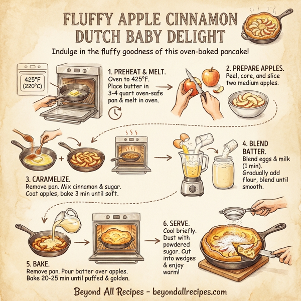 Fluffy Apple Cinnamon Dutch Baby Delight instructions