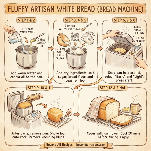 Fluffy Artisan White Bread (Bread Machine) instructions