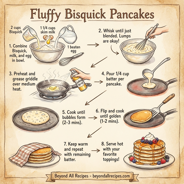 Fluffy Bisquick Pancakes instructions