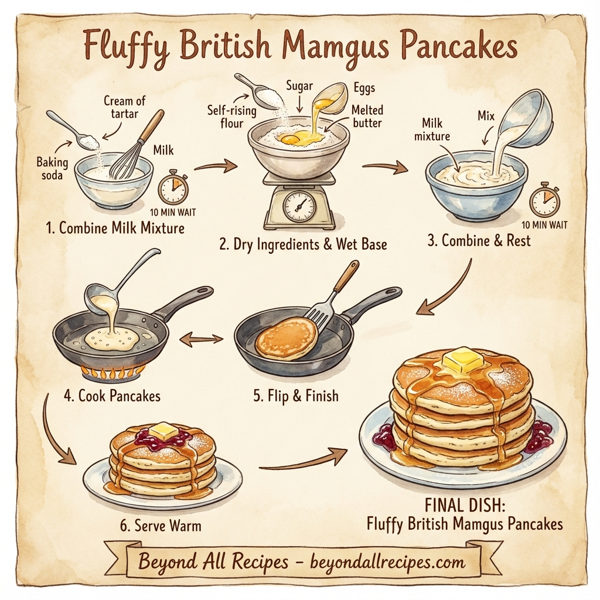 Fluffy British Mamgus Pancakes instructions
