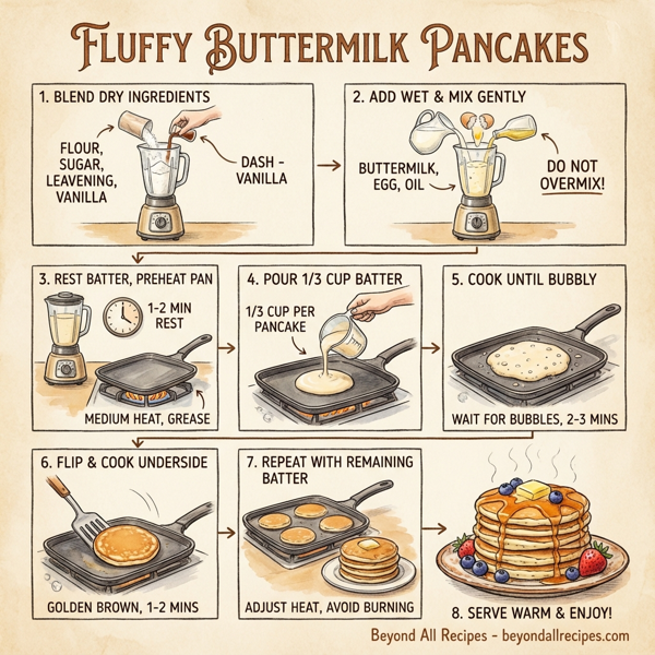 Fluffy Buttermilk Pancakes instructions